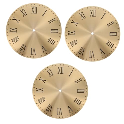 NUOBESTY 3 Stück Wanduhr Ersatzteil DIY im Römischen Design Goldfarben Robust und Langlebig für Wanduhren von NUOBESTY