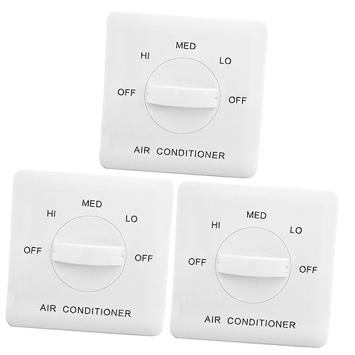 NUOBESTY 3 Stücke Thermische Control Controller Fan Coil Control Klimaanlage Weiß von NUOBESTY