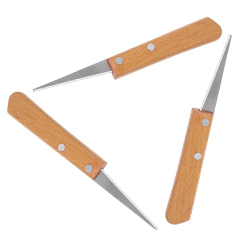 NUOBESTY 3stücke Teiliges Holzgriff-Messer Töpferarbeiten Werkzeuge Zur Tonmodellierung Und Skulpturierung Langlebige Und Holzwerkzeuge Für DIY-kunstprojekte Und Handarbeit von NUOBESTY