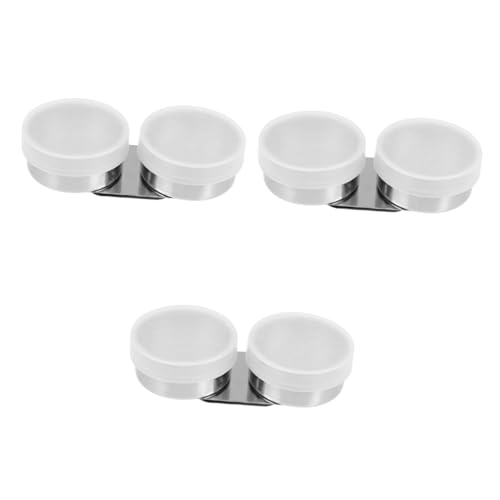 NUOBESTY 3 Teiliges Stiftwaschgerät Sprühflasche Terpentin Tintenpalette Becher Transparenter Öler Saugmarker Farbmischbecher Kalligraphie Pinselreiniger Becher Mit Deckel Halter von NUOBESTY
