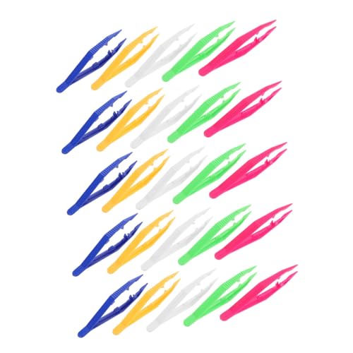 NUOBESTY 30 Stück Leichte Kunststoffpinzetten Ergonomisch Rutschfester Griff Kompakt Tragbar Vielseitig für DIY Schmuckherstellung und Perlenhandwerk Geeignet Bunte Farben NUOBESTY 30 Stück Leichte Kunststoffpinzetten Ergonomisch Rutschfester Griff Kompakt Tragbar Vielseitig für DIY Schmuckherstellung und Perlenhandwerk Geeignet Bunte Farben von NUOBESTY