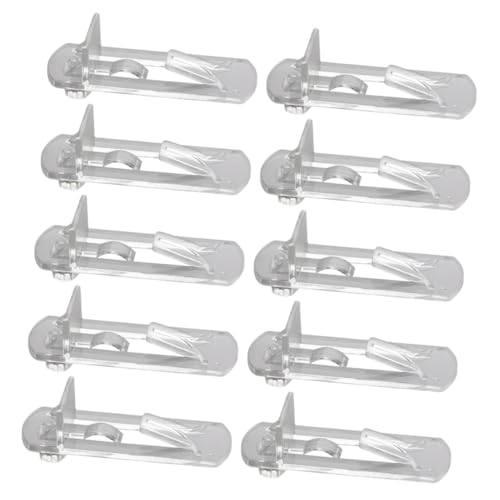NUOBESTY 30 Stück Teiliges Transparentes Regalbodenträger Kunststoff Langlebige Shelf Support Pins Installieren für Schränke Bücherregale Vitrinen und Küchenschränke Geeignet für Glas von NUOBESTY