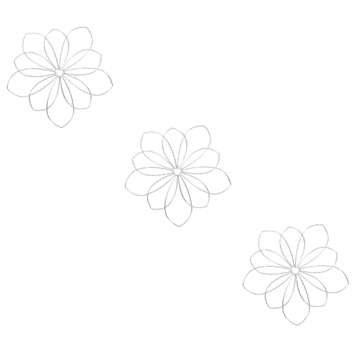 NUOBESTY 3St Blumenarrangement-Hilfe Vase blumengesteck blumenschmuck Deckel für Blumenarrangements Pflanzenfixierungsdeckel Schmiedeeisen Anlage Metall Geometrie Feste Abdeckung von NUOBESTY
