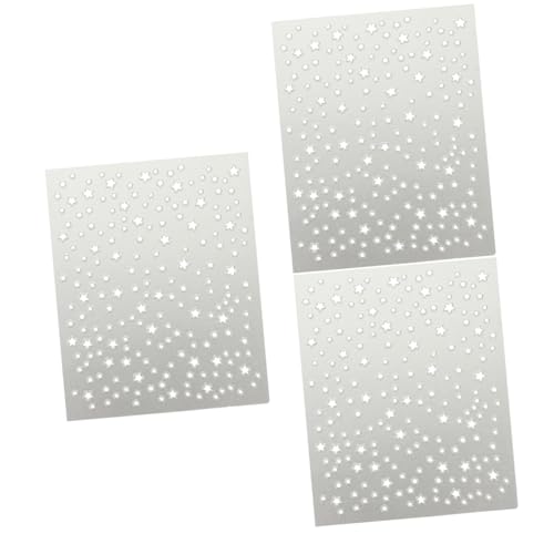 NUOBESTY 3St Stern-Kohlenstoffstahl-Matrize Wenn ich sterbe, Ordner-Organizer gestanzt stirbt Dekoration craftcuttermesser Album Schneidemuster Stanzformen Schablone Stern stanzform Silver von NUOBESTY