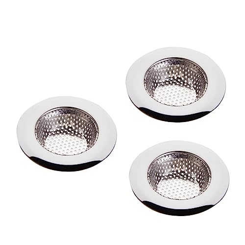 NUOBESTY 3Stücke Ablaufsieb Teiliges Haarsieb Für Waschbecken Und Badewanne Mittelgroß Rostfrei Einfach Zu Reinigen Für Badezimmer Effektiver Haarfänger von NUOBESTY