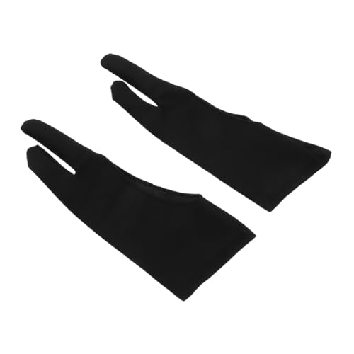 NUOBESTY 3st Kunst Handschuhe Handschuh Zum Zeichnen Handschuhe Zum Malen Von Tabletten Billard-Pool-Handschuhe Billardhandschuhe Skizzenhandschuh Zeichenhandschuh Finger Black -Stoff von NUOBESTY