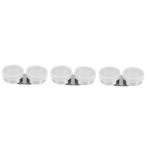 NUOBESTY 3st Stiftwaschmaschine Küchenölbehälter Badezimmerhalter Zur Wandmontage Ölfarben-Set Fritteuse Reinigungsmittel Clip Nadelöler Tinte Unterlage Silver Rostfreier Stahl von NUOBESTY