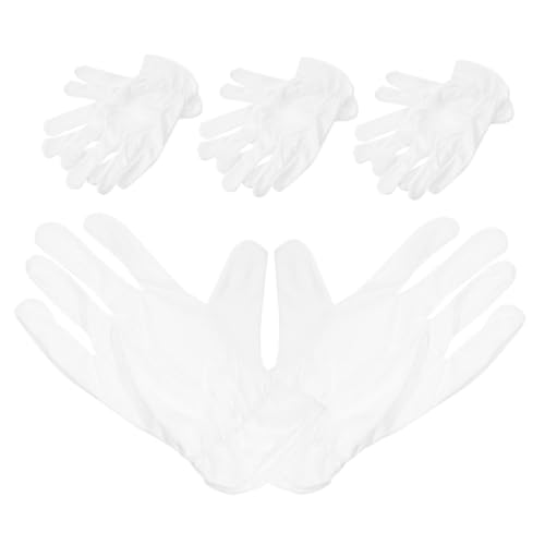 NUOBESTY 4 Paare Antistatische Handschuhe für Schmuckinspektion Atmungsaktive Mikrofaser Handschuhe für Präzise Reinigung von Uhren Brillen und Münzen Komfortabel und Staubfrei für von NUOBESTY