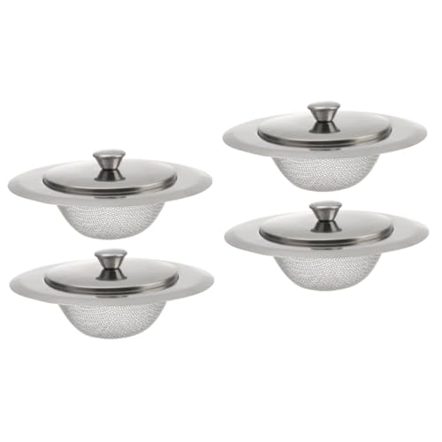 NUOBESTY 4 Sätze Küchenfilter mit Maschenfilter Spüle Abflussabdeckung Abflusssieb für die Spüle Küchenspüle Sieb Abflussabdeckung von Müllabfuhr Rostfreier Stahl Silver NUOBESTY 4 Sätze Küchenfilter mit Maschenfilter Spüle Abflussabdeckung Abflusssieb für die Spüle Küchenspüle Sieb Abflussabdeckung von Müllabfuhr Rostfreier Stahl Silver von NUOBESTY