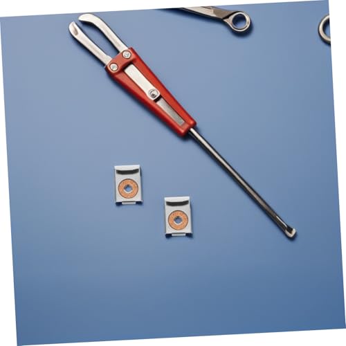 NUOBESTY 4 Sätze Metall Spiegelhalter Clips Federbelastete Wandhalterung für Glas und Spiegel Korrosionsbeständige Robuste Halterungen mit Schrauben und Dübeln für Rahmenlose von NUOBESTY