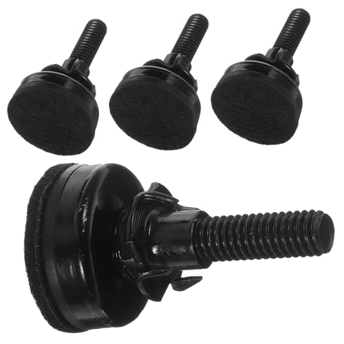 NUOBESTY 4 Sätze Nivellierfüße Nivellierung Nivellierpads Verstellbare Füße Möbelrichtmaschine Teppich Einstellbar Verstellbare Beine Universal- Fuß Black Basis - Schwarz Pp von NUOBESTY