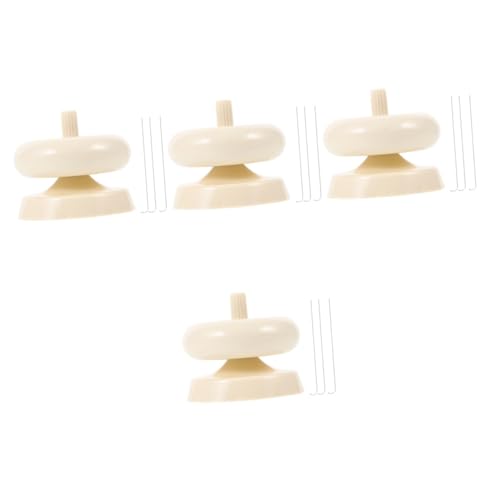 NUOBESTY 4 Sätze Perlenstringer Stränge Einfädler Pastell Größer Draht Armbandspinner Bausätze Würfel Armbandperlen Steckbrett Zange Bausatz Löffel Zappeln Herstellung Pop Plastik von NUOBESTY