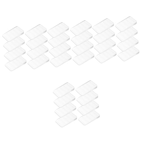 NUOBESTY 4 Sätze Transparente Möbel Leveler Keile Kunststoff Unterlegkeile Für Möbel Zur Stabilisierung Von Regal Bettgestell Und Kommode 8 Stück * 4 von NUOBESTY