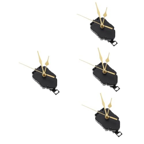 NUOBESTY 4 Sätze Wanduhrwerk-Set Digitale Wanduhr Wanduhren Ersatz Uhrenmotoren Retro Quarz Taktbewegungsmechanismus Uhrwerk zum Austausch DIY -Uhrenmechanismus Teile des Uhrwerks Plastik von NUOBESTY