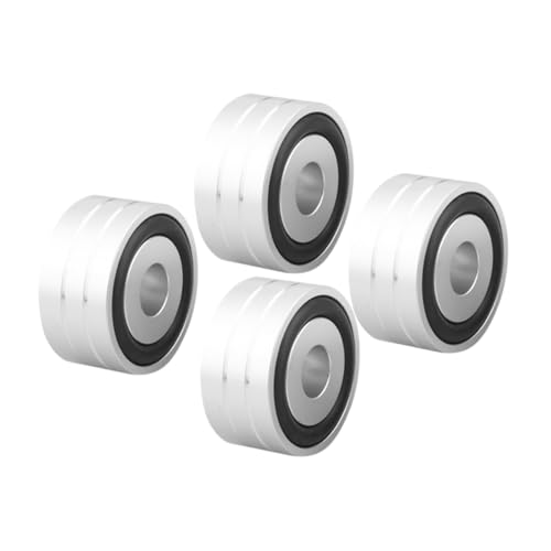 NUOBESTY 4 Stck. Sprecher Anti-Rutsch-Fußpolster Lautsprecher-Isolationspads Unterlage für rutschfeste Lautsprecherfüße Lautsprecher füße Kissen Aluminiumlegierung Silver von NUOBESTY