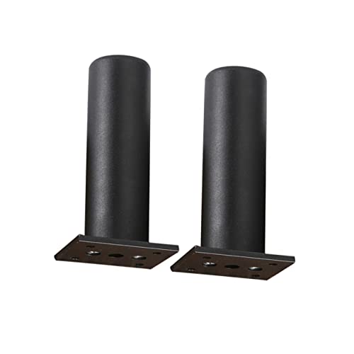 NUOBESTY 4 Stück Aluminiumlegierung Möbelbeine Set Ersatzfüße für Sofa Couch und Stühle mit Montageschrauben Schwarz Höhenverstellbar von NUOBESTY