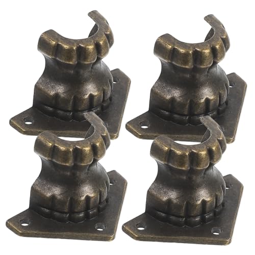 NUOBESTY 4 Stück Antike Metallbox Beine Dekorative Füße für Möbel Schmuckkästen und Holzkisten Robuste Legierung mit Eleganter Oberfläche Olivgrün Einsetzbar Stabile Unterstützung und NUOBESTY 4 Stück Antike Metallbox Beine Dekorative Füße für Möbel Schmuckkästen und Holzkisten Robuste Legierung mit Eleganter Oberfläche Olivgrün Einsetzbar Stabile Unterstützung und von NUOBESTY