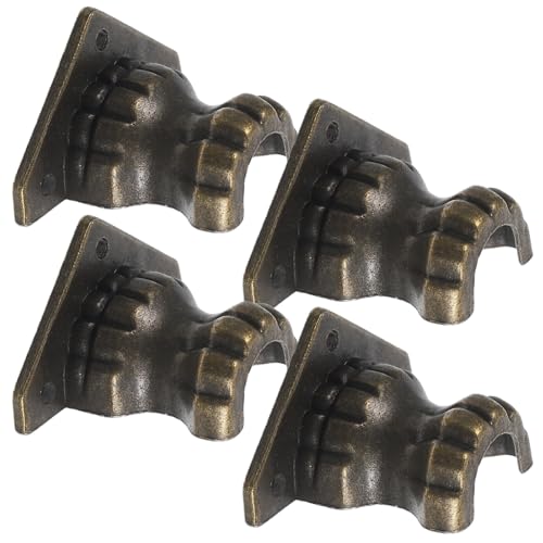 NUOBESTY 4 Stück Antike Möbelbeine Metall Füße Olivegrün Vintage Stil Dekorative Eckschutz für Schmuckkästen Holzboxen Stabile Unterstützung Einfache Montage NUOBESTY 4 Stück Antike Möbelbeine Metall Füße Olivegrün Vintage Stil Dekorative Eckschutz für Schmuckkästen Holzboxen Stabile Unterstützung Einfache Montage von NUOBESTY