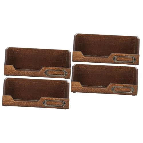 NUOBESTY Washi Tape Organisator 4 Stück Aufbewahrung Sbox Büro Kunst Und Skulpturen Schreibtisch-organizer Desktop-organizer Aus Holz Stifthalter Hausversorgung Linde Schmuck Hölzerne Ornamente von NUOBESTY