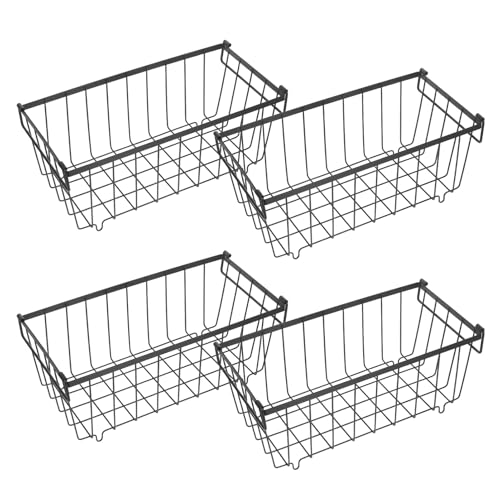 NUOBESTY 4 Stück Aufbewahrungsboxen mit Griffen Drahtgitter Organizer für Kühlschrank Küche und zur Lebensmittelorganisation NUOBESTY 4 Stück Aufbewahrungsboxen mit Griffen Drahtgitter Organizer für Kühlschrank Küche und zur Lebensmittelorganisation von NUOBESTY