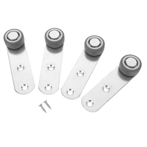 NUOBESTY 4 Stück Geräuschloses Gleitpulley mit Hoher Tragfähigkeit Verschleißfestes Material für Möbel und Kleiderschränke Geeignet für Seitliche und Vertikale Montage von NUOBESTY
