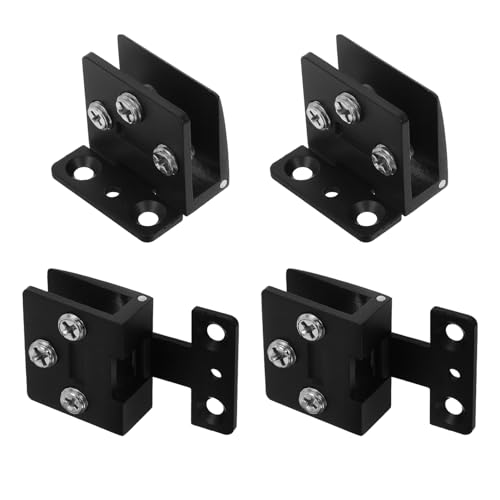 NUOBESTY 4 Stück Glastürscharniere für Gehärtetes Glas Bohrfreie Montage Geräuscharm Stabile Halterungen für Weinschränke Vitrinen und Schranktüren Modernes Design Langlebig und Sicher NUOBESTY 4 Stück Glastürscharniere für Gehärtetes Glas Bohrfreie Montage Geräuscharm Stabile Halterungen für Weinschränke Vitrinen und Schranktüren Modernes Design Langlebig und Sicher von NUOBESTY