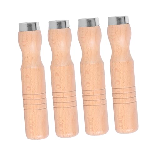 NUOBESTY 4 Stück Holzhandlungsdatei Datei handhabt Ersatz Griffe werkzeug Holzgriff Dateiteile Dateihandle Datei Zubehör Holzraspelgriff von NUOBESTY