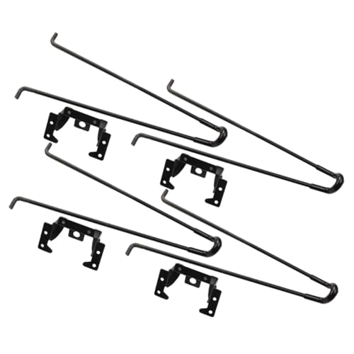 NUOBESTY 4 Stück Klapptischbeine Schreibtisch Faltbar Tragbar Industriell Klappbare Möbelbeine Kleiner Ersatz Stahl DIY Möbelbeine Klapptischerhöhungen Abnehmbare Beine Eisen von NUOBESTY