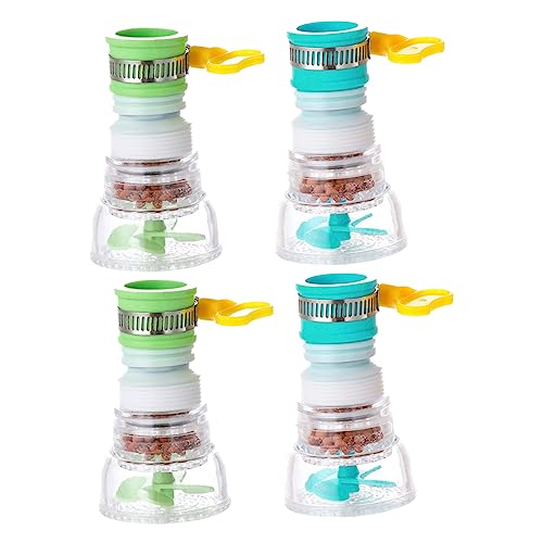 NUOBESTY 4 Stück Küchenarmatur Sprühkopf Teiliges Erweiterbarer Wasserfilter mit Drehbarem Sprühkopf Wasser und Energiesparend Installieren für Zuhause Geeignet von NUOBESTY