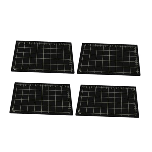 NUOBESTY 4 Stück Magnetischer Schneidebad Magnetische Nähmaschinenführung Magnetschraube Tablett Magnetischer Werkzeugstreifen Runde Magnetische Teileschale Black Gummi ≕Iron von NUOBESTY
