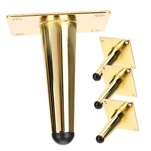 NUOBESTY 4 Stück Möbelbeine aus Metall Couch Beine Unterstützung Kommode Beine Stand modern Schrankbeine aus Metall Möbelfüße Sofabeine tauschen Bettbeine Eisen Golden NUOBESTY 4 Stück Möbelbeine aus Metall Couch Beine Unterstützung Kommode Beine Stand modern Schrankbeine aus Metall Möbelfüße Sofabeine tauschen Bettbeine Eisen Golden von NUOBESTY