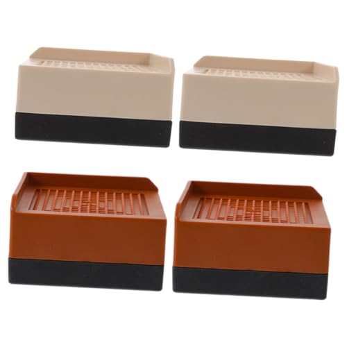 NUOBESTY 4 Stück Möbelerhöhungen Verstellbare Möbelheber für Sofas Betten und Tische Stabil und rutschfest Erhöht die Möbelbeine für Stauraum und Schutz des Fußbodens für Haushaltsmöbel von NUOBESTY