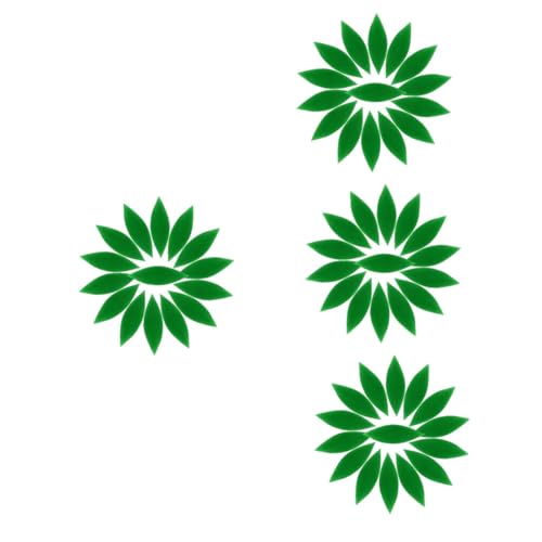 NUOBESTY 4 Stück Mosaikglasplatten Diy Bastelset Transparente Farbenfrohe Mosaiksteine Grün Groß für Kreative Kunstprojekte für Bilderrahmen Blumentöpfe und Mehr von NUOBESTY