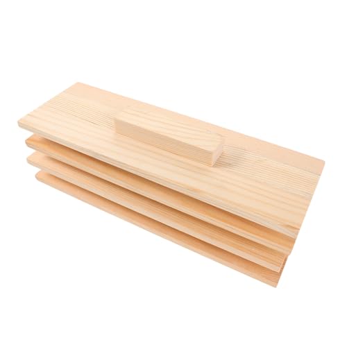NUOBESTY 4 Stück Rechteckiger Holzdeckel für Seifenformen Staubdichtes Abdeckungszubehör Langlebige Seifenform-abdeckung Passend für DIY Seifenherstellung Stabiler Schutz für Seifenlaibe von NUOBESTY