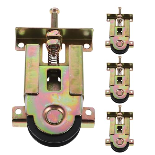 NUOBESTY 4 Stück Schranktürrollen: Schiebetürrollen – Schrankrollen-Hardware zum Austauschen – Kleiderschrank-Gleitrolle – Möbelrollen für Schrank und Scheune NUOBESTY 4 Stück Schranktürrollen: Schiebetürrollen – Schrankrollen-Hardware zum Austauschen – Kleiderschrank-Gleitrolle – Möbelrollen für Schrank und Scheune von NUOBESTY