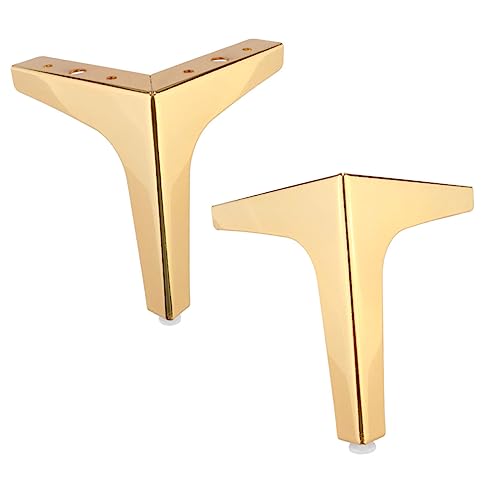 NUOBESTY 4 Stück Sofabeine Möbelfüße Erhöhungen Schränke Stahl Schlafsofa Couch Stabile Couchbeine Schwarze Couchfüße DIY Schrankbein Möbel Sofa Hohe Möbelbeine Sofa von NUOBESTY