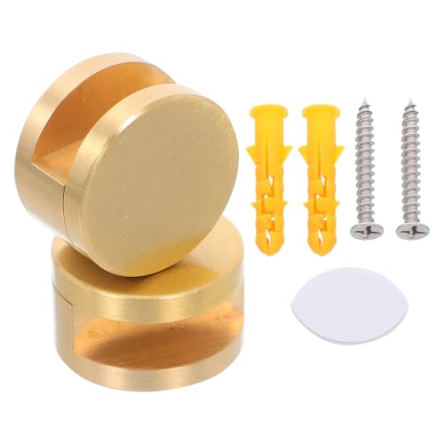 NUOBESTY 4 Stück Spiegelhalter-Clips: Runde Form, Wandhalterung, Glasclips, Klemmen, Halter, Kommode, Spiegel, feste Befestigung für 5–12 mm Dicke NUOBESTY 4 Stück Spiegelhalter-Clips: Runde Form, Wandhalterung, Glasclips, Klemmen, Halter, Kommode, Spiegel, feste Befestigung für 5–12 mm Dicke von NUOBESTY
