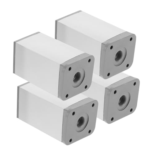 NUOBESTY 4 Stück Stützbeine für Möbel schlank Essen Tischbeine Möbelbein Fuß Couch Beine Kabinettsbeine Ersatz-Stützbeine verstellbare Beine Kommode Beine Aluminiumlegierung von NUOBESTY
