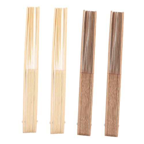 NUOBESTY 4 Stück Teiliges DIY Handfächer Rahmen aus Ausgewähltem Holz Leicht und Langlebig Einfach zu Montieren Handgefertigt für Kreative Faltfächer Bastelprojekte für Anfänger und Profis von NUOBESTY