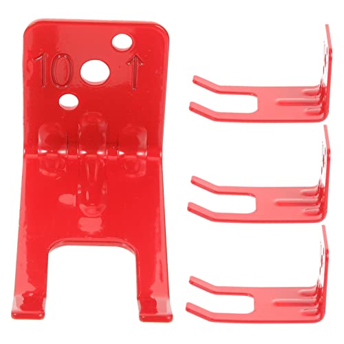 NUOBESTY 4 Stück Teiliges Feuerlöscher wandhalter Roter Universalhalter mit Stabiler Schraubbefestigung Langlebig und Einfach zu Montieren für Zuhause und Büro zur Sicheren Aufbewahrung von NUOBESTY