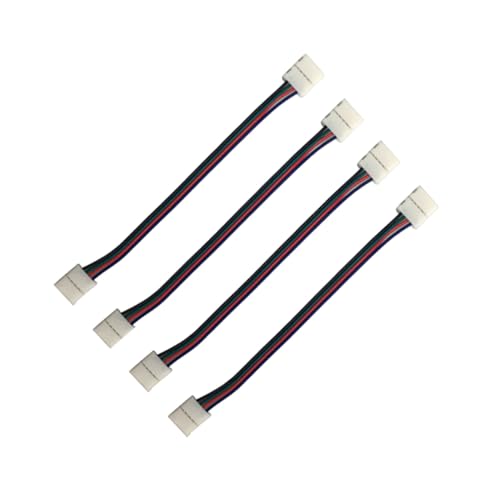 NUOBESTY 4 Stück Teiliges LED Lichtband Verbinder Pin Rgb Strip Steckverbinder Kompatibel mit LED Streifen ohne Löten Flexibel Langlebig für Einfache Verbindung und Erweiterung NUOBESTY 4 Stück Teiliges LED Lichtband Verbinder Pin Rgb Strip Steckverbinder Kompatibel mit LED Streifen ohne Löten Flexibel Langlebig für Einfache Verbindung und Erweiterung von NUOBESTY