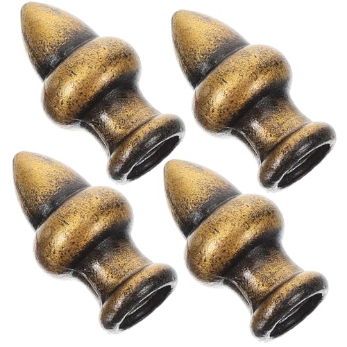NUOBESTY 4 Stück Teiliges Lampen aus Zinklegierung Antik Messingfarbene Lampenschirm Halter für Tischlampe und Deckenlicht Dekorative Lampen Finials mit Stabilem DIY Design Vielseitig für von NUOBESTY