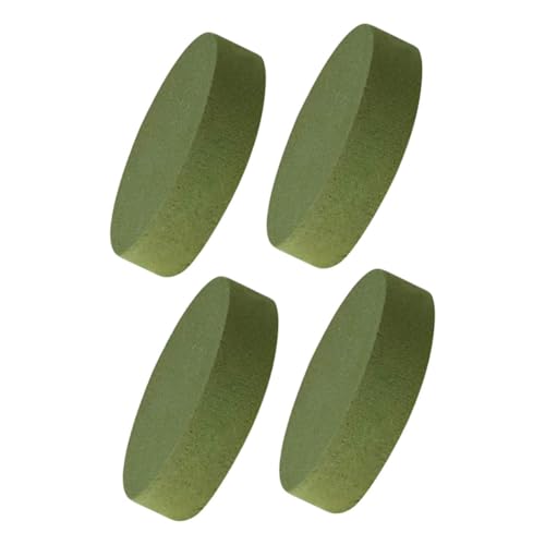 NUOBESTY 4 Stück Teiliges Runder Blumenschlamm Grün Saugfähige und Feuchtigkeitsbewahrende Blumensteckmasse für Frische und Künstliche Blumen Einfaches DIY Blumenarrangement Geeignet für von NUOBESTY