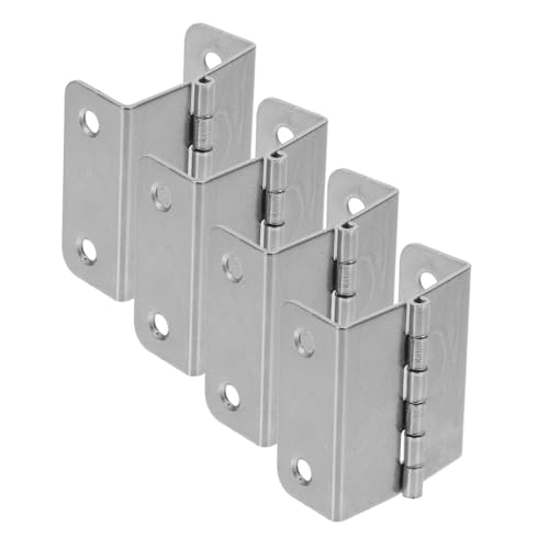 NUOBESTY 4 Stück Teiliges Scharnier Metall Klappbar Vierfach Gelenk Dresser Butt Cabinet Hinge für Schranktüren und Klapptische Geräuscharm und Einstellbar NUOBESTY 4 Stück Teiliges Scharnier Metall Klappbar Vierfach Gelenk Dresser Butt Cabinet Hinge für Schranktüren und Klapptische Geräuscharm und Einstellbar von NUOBESTY