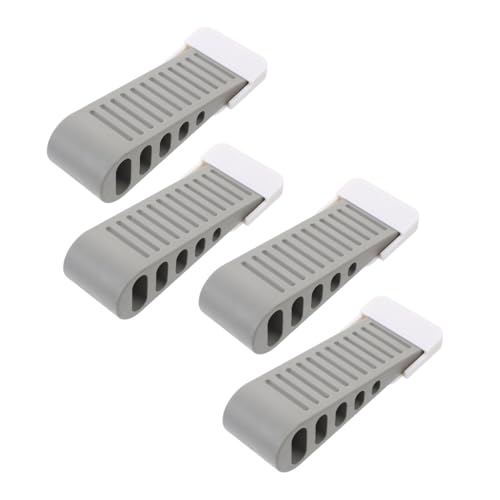 NUOBESTY 4 Stück Teiliges Türstopper Gummi Rutschfest Türkeil Türanschlagpuffer für Holz Glas Türen Schutz vor Kratzern und Dellen Langlebig Sicherer Halt Laminat und Parkett von NUOBESTY