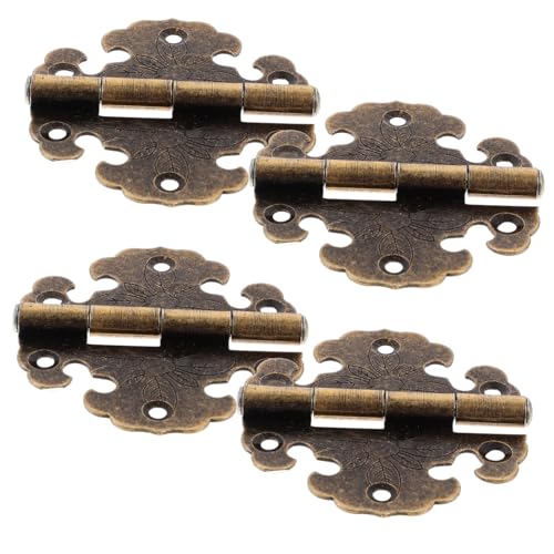 NUOBESTY 4 Stück Teiliges Vintage Scharniere aus Zinklegierung Rostfreie Dekorative Möbel und Schmuckkastenscharniere Langlebig für Schranktüren Holztruhen und DIY Projekte NUOBESTY 4 Stück Teiliges Vintage Scharniere aus Zinklegierung Rostfreie Dekorative Möbel und Schmuckkastenscharniere Langlebig für Schranktüren Holztruhen und DIY Projekte von NUOBESTY