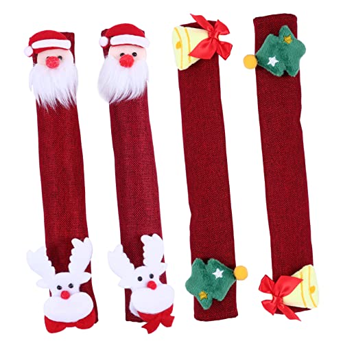 NUOBESTY 4 Stück Teiliges Weihnachts Kühlschrank Türgriff Abdeckung Santa Claus Design Waschbare und Wiederverwendbare Handschuhe für Küchengeräte Dekoration NUOBESTY 4 Stück Teiliges Weihnachts Kühlschrank Türgriff Abdeckung Santa Claus Design Waschbare und Wiederverwendbare Handschuhe für Küchengeräte Dekoration von NUOBESTY