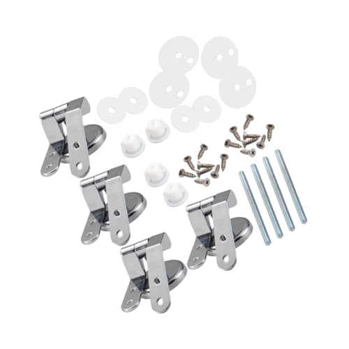 NUOBESTY 4 Stück Toilettendeckelscharnier Ersatzteile Für Toilettensitzscharniere Wc-sitz-scharnier-kit Toilettensitzscharnierersatzkit Toilettensitz Scharnier Zinklegierung Silber NUOBESTY 4 Stück Toilettendeckelscharnier Ersatzteile Für Toilettensitzscharniere Wc-sitz-scharnier-kit Toilettensitzscharnierersatzkit Toilettensitz Scharnier Zinklegierung Silber von NUOBESTY