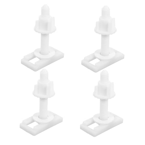 NUOBESTY 4 Stück Toilettensitz Befestigungsset Teiliges Schraubenset für Toilettendeckel mit Edelstahlschrauben und Unterlegscheiben Installieren für Verschiedene Wc Modelle Geeignet von NUOBESTY