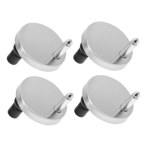 NUOBESTY 4 Stück Toilettensitz Scharnier Ersatzset Geräuschreduzierend Einfache Montage Stabile Befestigung für Wc Sitz Kompatibel für Heim Hotelbadezimmer Langlebige Toilette von NUOBESTY